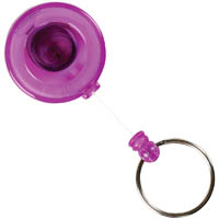 rexel id mini retractable key holder reel purple