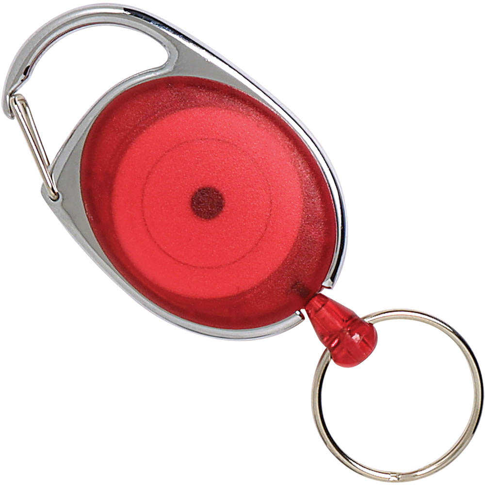Image for REXEL ID RETRACTABLE SNAP LOCK KEY HOLDER REEL RED from Ross Office Supplies Office Products Depot