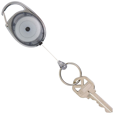 Image for REXEL ID RETRACTABLE SNAP LOCK KEY HOLDER REEL GREY from Office Products Depot Gold Coast