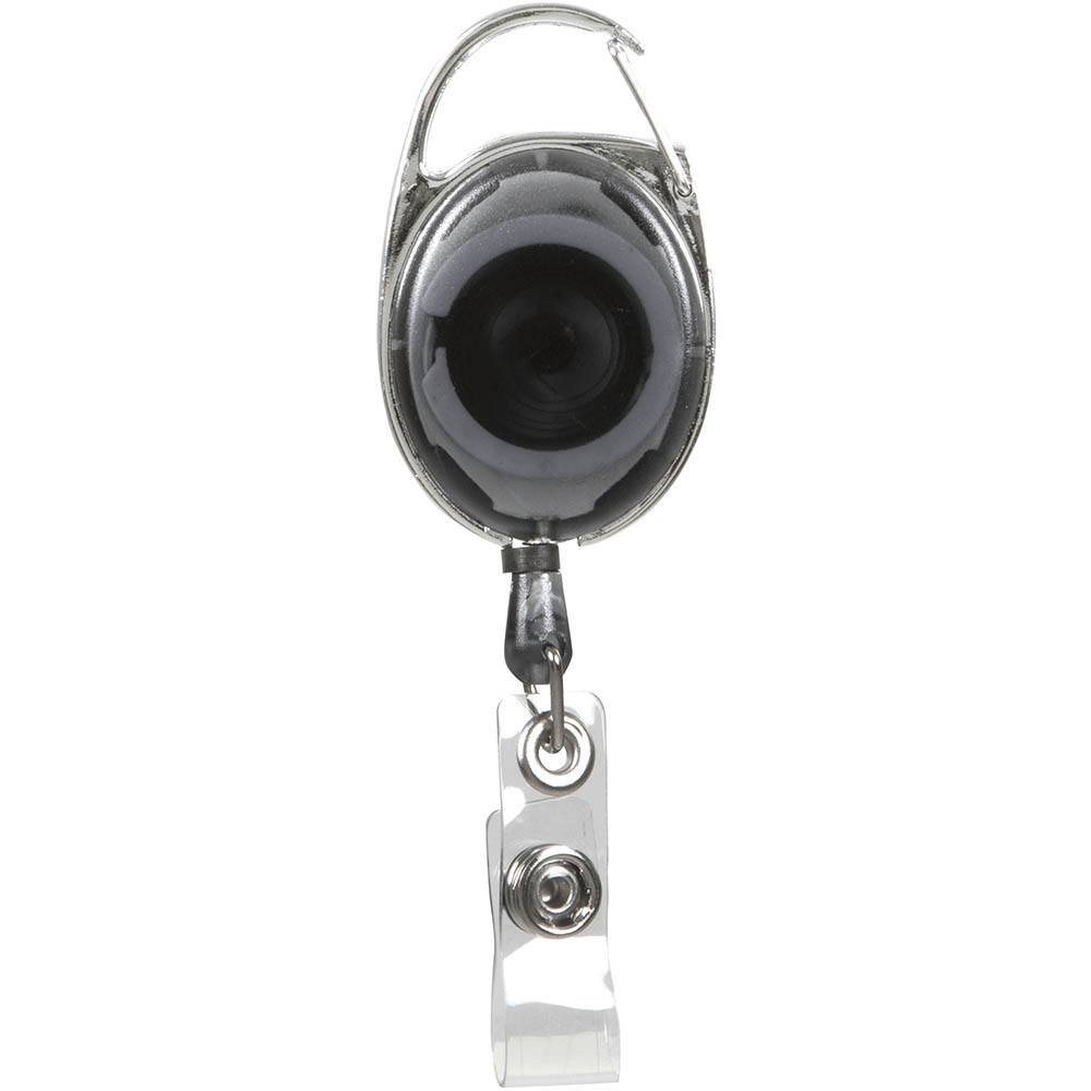 Image for REXEL ID RETRACTABLE SNAP LOCK KEY HOLDER REEL CHARCOAL from MOE Office Products Depot Mackay & Whitsundays