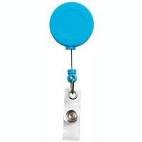 rexel badge reel soft touch blue