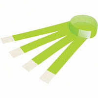 rexel id serial number wristbands fluoro green pack 100