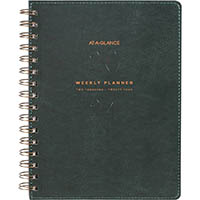 at-a-glance aag3003 signature diary week to view a5 green