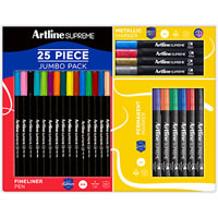 artline supreme markers assorted jumbo pack 25