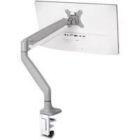 kensington one touch adjustable single monitor arm silver