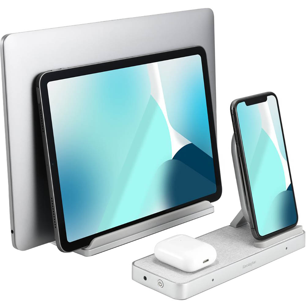 Image for KENSINGTON STUDIOCADDY WITH QI WIRELESS CHARGING SILVER from Office Products Depot