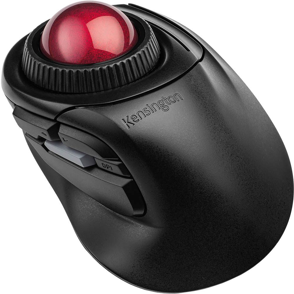 Image for KENSINGTON ORBIT FUSION TRACKBALL MOUSE WIRELESS BLACK/RED from Office Products Depot