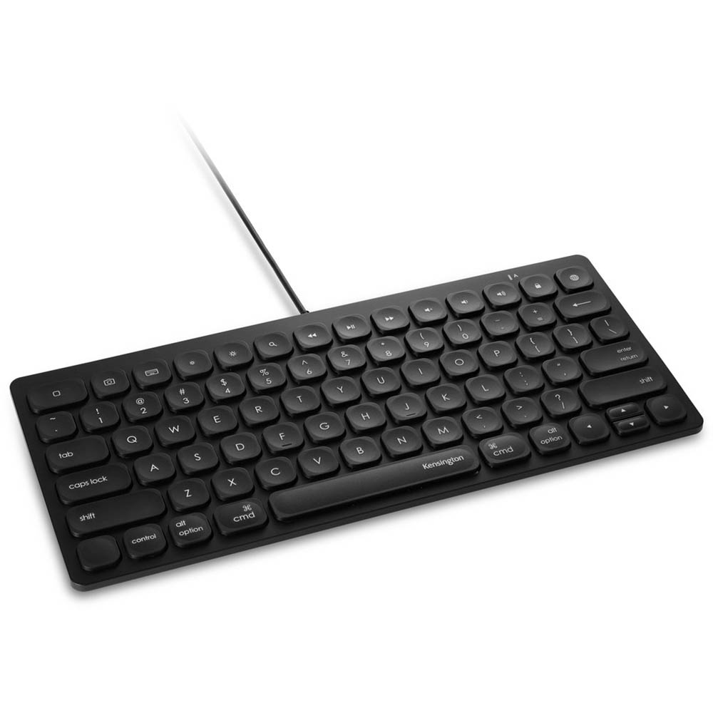 Image for KENSINGTON SIMPLE SOLUTIONS WIRED COMPACT KEYBOARD BLACK from OFFICEPLANET OFFICE PRODUCTS DEPOT
