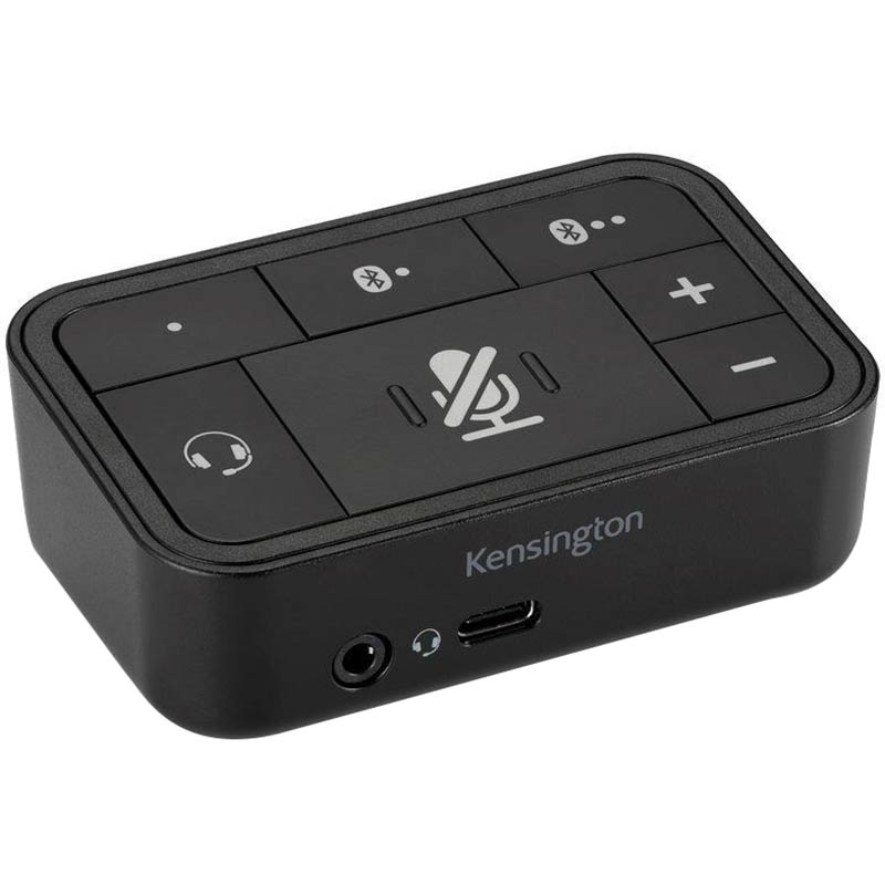 Image for KENSINGTON UNIVERSAL 3-IN-1 PRO AUDIO HEADSET SWITCH BLACK from Ross Office Supplies Office Products Depot