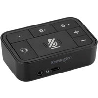 kensington universal 3-in-1 pro audio headset switch black