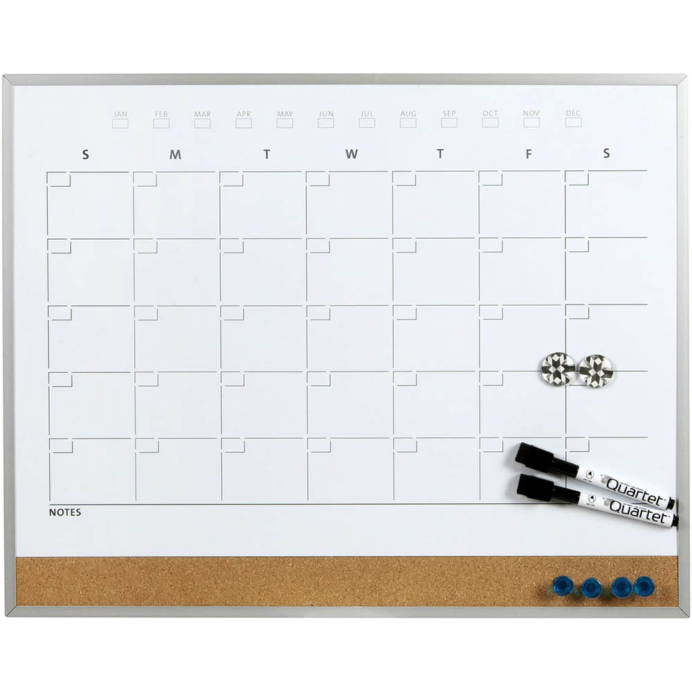 Image for QUARTET COMBO CALENDAR PLANNER 406 X 508MM WHITE from Total Supplies Pty Ltd