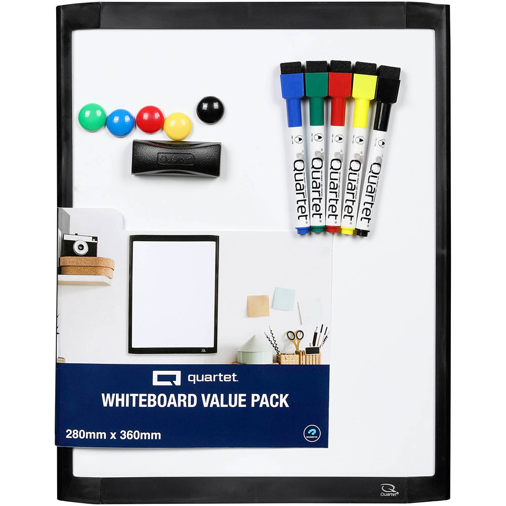 Image for QUARTET WHITEBOARD VALUE PACK 280 X 360MM WHITE from MOE Office Products Depot Mackay & Whitsundays