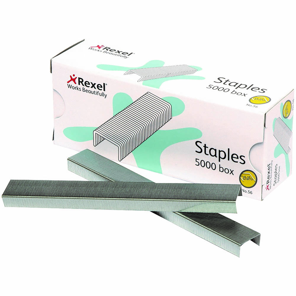 Image for REXEL STAPLES NO.56 26/6 BOX 5000 from Ross Office Supplies Office Products Depot
