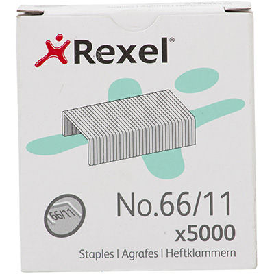 Image for REXEL GIANT STAPLES SIZE 66 11MM BOX 5000 from MOE Office Products Depot Mackay & Whitsundays
