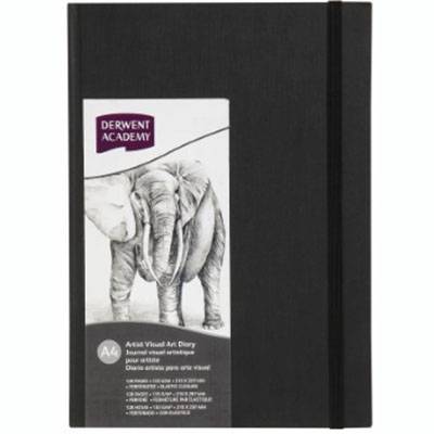 Image for DERWENT ACADEMY HARDCOVER VISUAL ART DIARY PORTRAIT 128 PAGE A4 from Albany Office Products Depot