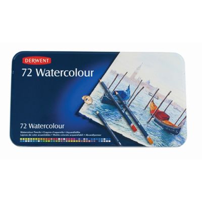 Image for DERWENT WATERCOLOUR PENCIL ASSORTED TIN 72 from OFFICEPLANET OFFICE PRODUCTS DEPOT