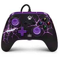 powera enhanced wired controller for xbox series x/s - purple magma