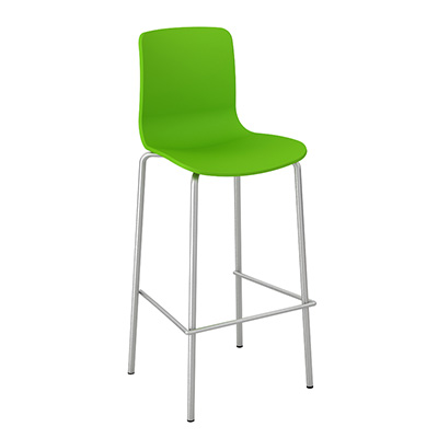 Image for DAL ACTI CHAIR 4-LEG HIGH BARSTOOL CHROME FRAME from Barkers Rubber Stamps & Office Products Depot