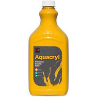 educational colours aquacryl premium acrylic 2 litre yellow oxide