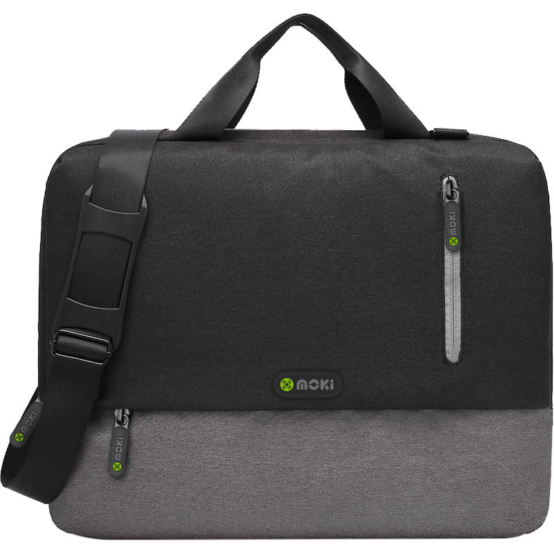 Image for MOKI ODYSSEY LAPTOP SATCHEL 15.6 INCH BLACK/GREY from OFFICEPLANET OFFICE PRODUCTS DEPOT