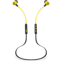 moki freestyle bluetooth earphones yellow