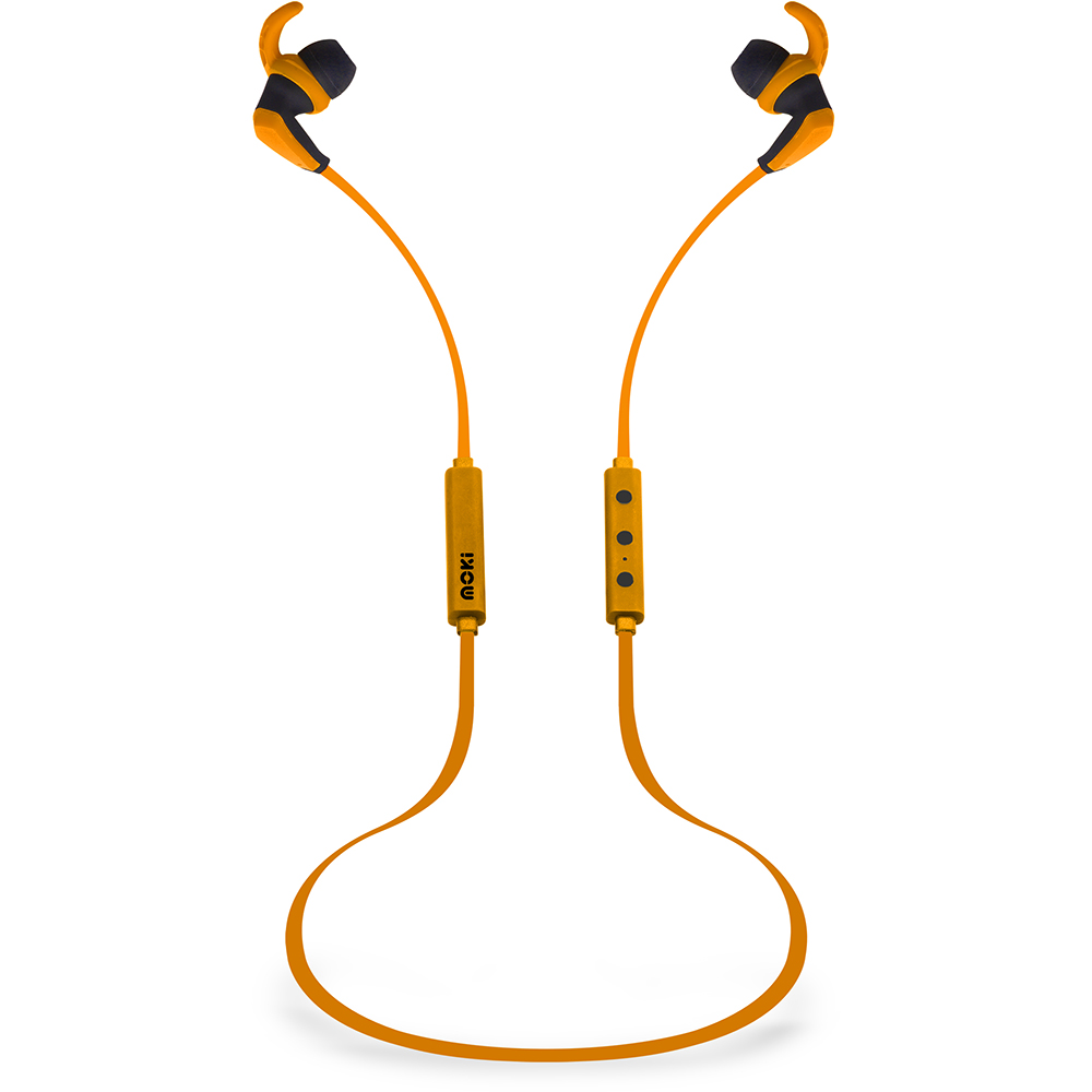 Image for MOKI HYBRID BLUETOOTH EARPHONES YELLOW from Ross Office Supplies Office Products Depot