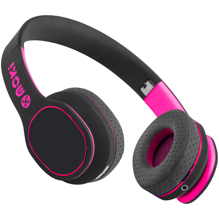Image for MOKI NAVIGATOR NOISE CANCELLATION BLUETOOTH HEADPHONES PINK from Ross Office Supplies Office Products Depot