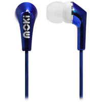 moki metallics earbuds blue