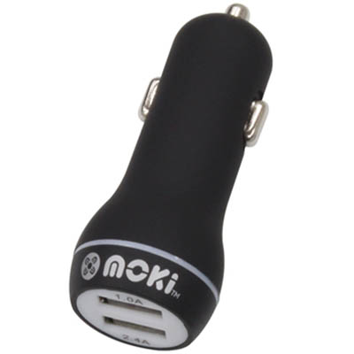 Image for MOKI USB CHARGER DUAL BLACK from Ross Office Supplies Office Products Depot