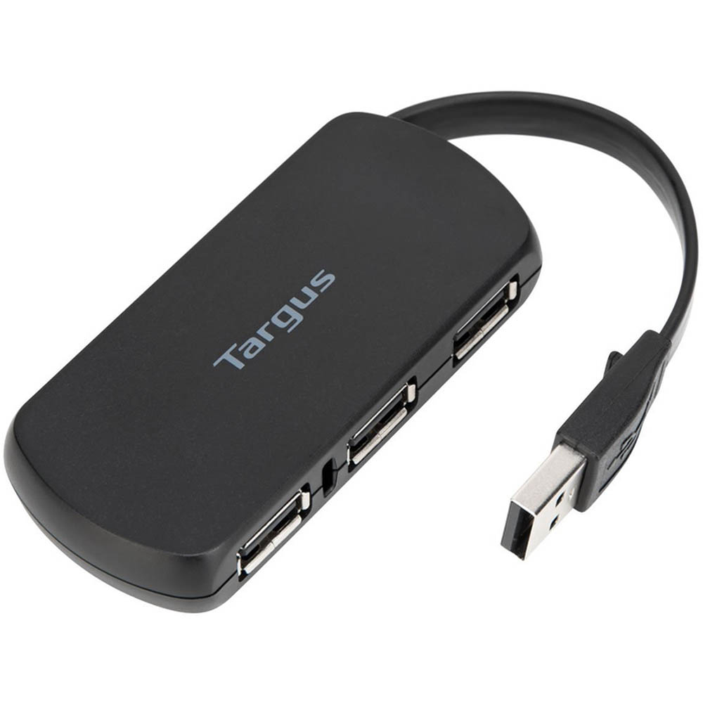 Image for TARGUS 4-PORT HUB USB-A 2.0 BLACK from Ross Office Supplies Office Products Depot