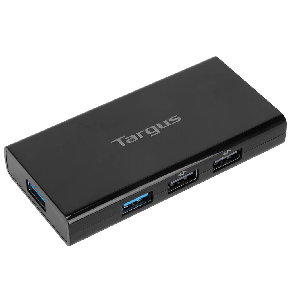 Image for TARGUS 7-PORT HUB USB-A 3.0 WITH FAST CHARGING BLACK from Ross Office Supplies Office Products Depot