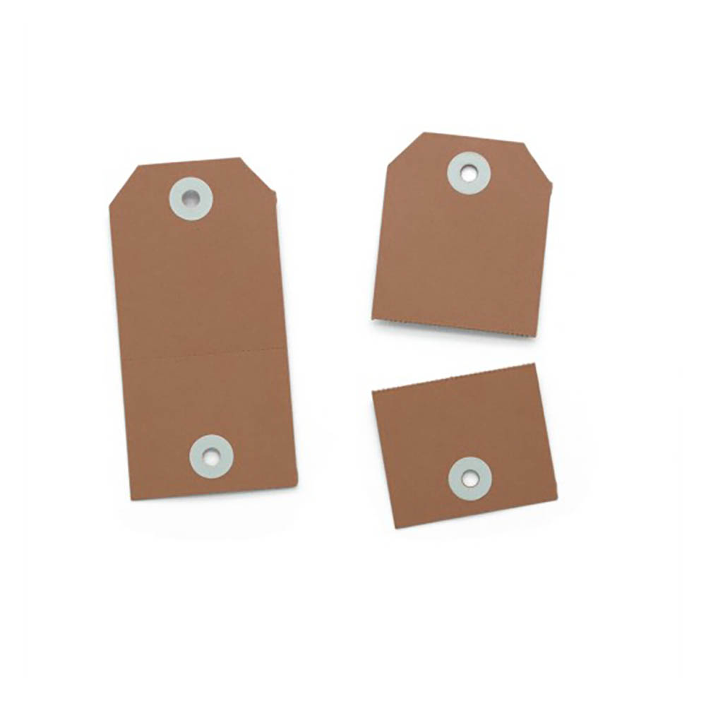 Image for AVERY PERFORATED TAGS 2 IN 1 54 X 108MM KRAFT BROWN PACK 100 from MOE Office Products Depot Mackay & Whitsundays
