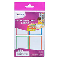 avery 41502 kids ultra resistant labels assorted pack 16