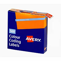 avery 43273 lateral file label side tab year code 23 25 x 38mm orange pack 500