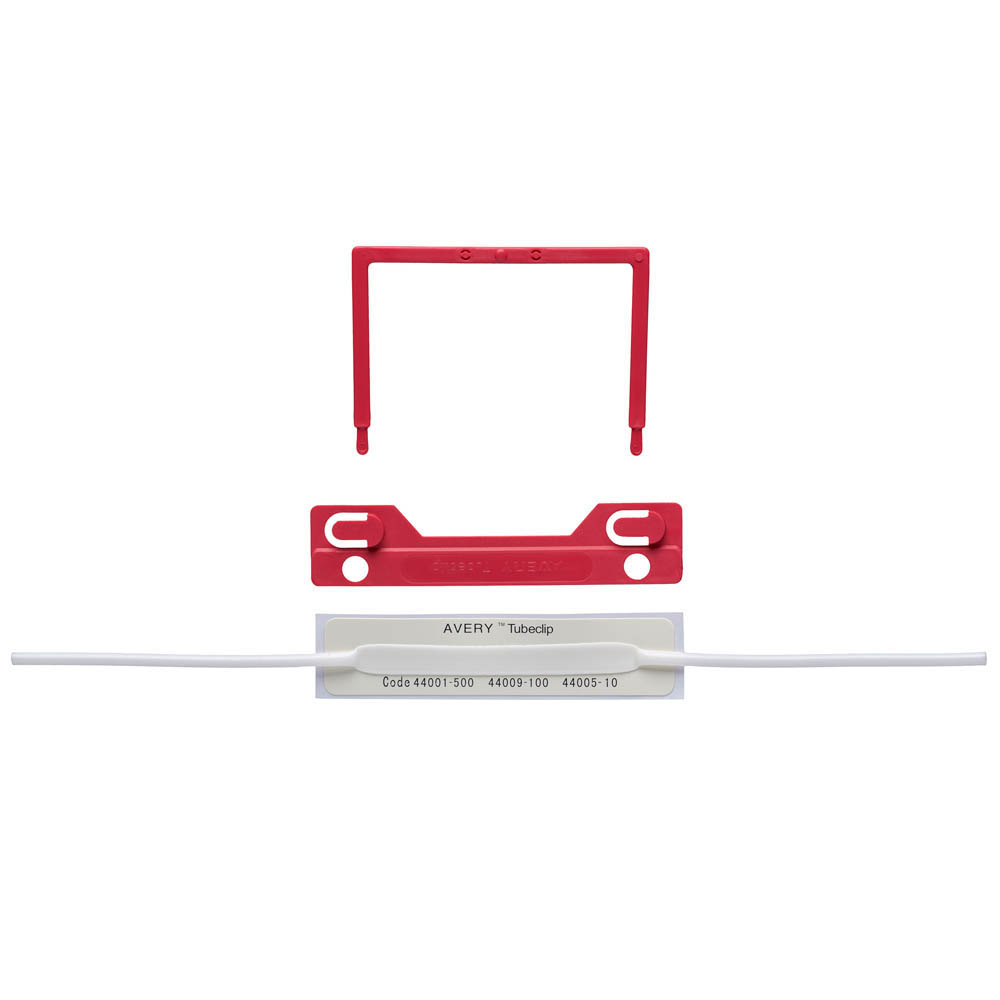 Image for AVERY 44009R TUBECLIP RED BOX 100 from MOE Office Products Depot Mackay & Whitsundays