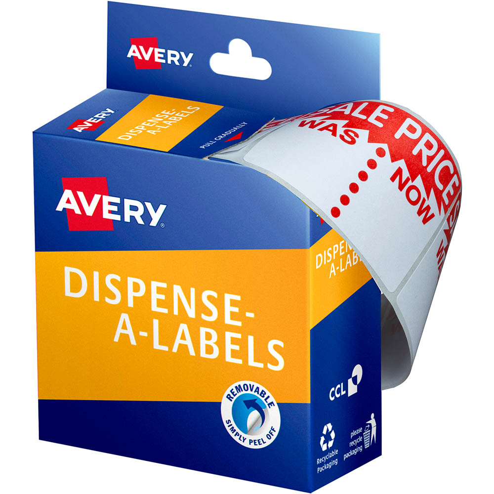 Image for AVERY 937309 MESSAGE LABELS SALE WAS/NOW 44 X 63MM PACK 400 from Total Supplies Pty Ltd