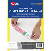 avery 959095 l7174 lateral filing strip labels laser 42 x 220mm white box 400