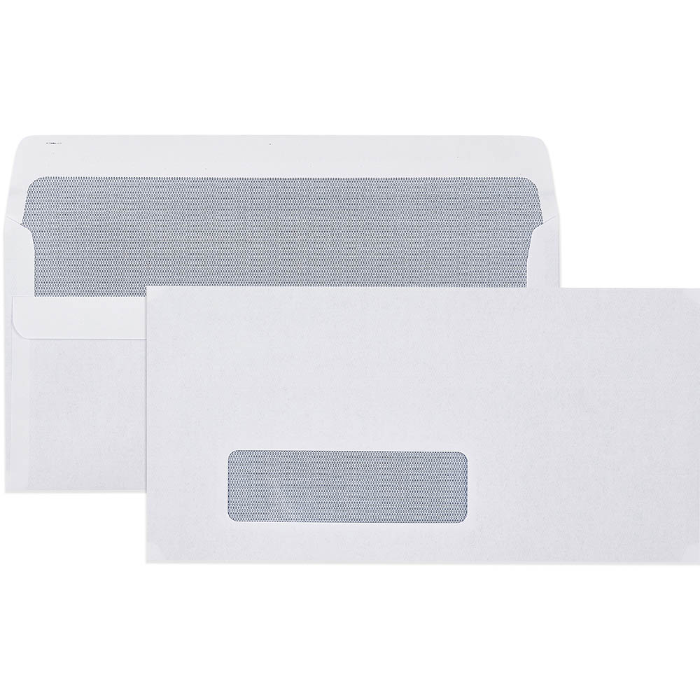 Image for CUMBERLAND DL ENVELOPES SECRETIVE WALLET WINDOWFACE SELF SEAL 80GSM 110 X 220MM WHITE BOX 500 from MOE Office Products Depot Mackay & Whitsundays