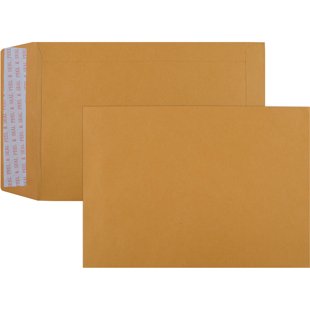 Image for CUMBERLAND C5 ENVELOPES POCKET PLAINFACE STRIP SEAL 85GSM 162 X 229MM GOLD BOX 500 from Office Products Depot