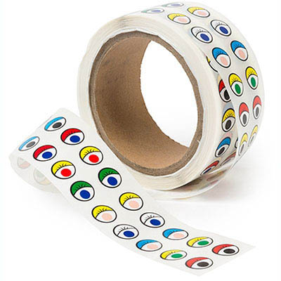 Image for EDUCATIONAL COLOURS ADHESIVE EYES ASSORTED ROLL 2000 from Total Supplies Pty Ltd