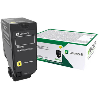 Image for LEXMARK 74C6HY0 TONER CARTRIDGE HIGH YIELD YELLOW from Ross Office Supplies Office Products Depot