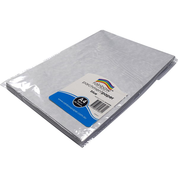 Image for RAINBOW PARCHMENT PAPER A4 90GSM BLUE PACK 100 from OFFICEPLANET OFFICE PRODUCTS DEPOT
