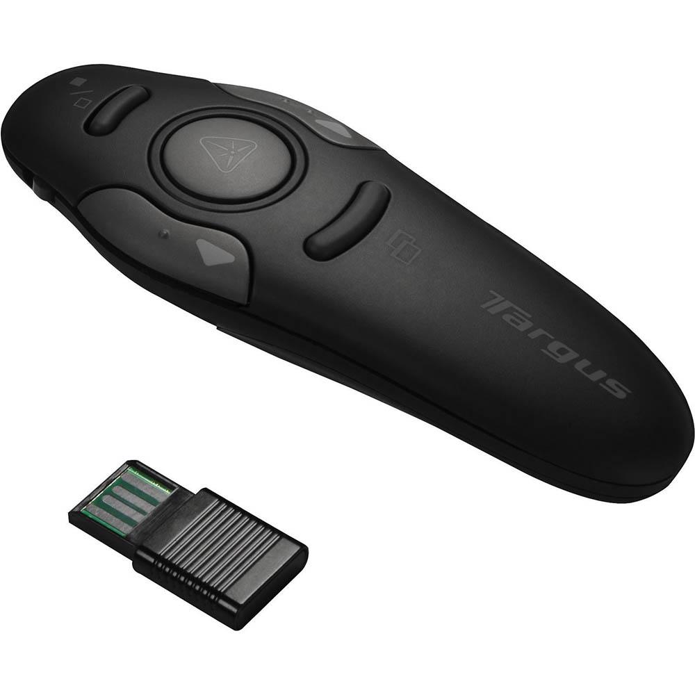 Image for TARGUS WIRELESS PRESENTER WITH LASER POINTER BLACK from MOE Office Products Depot Mackay & Whitsundays
