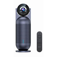 emeet meeting capsule video conference camera with 8 mics degree black