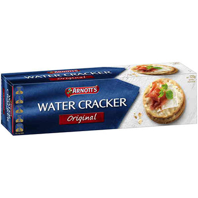 Image for ARNOTTS WATER CRACKERS ORIGINAL 125G from Total Supplies Pty Ltd