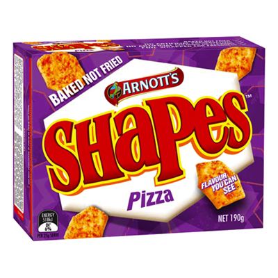 Image for ARNOTTS SHAPES PIZZA 190G from Barkers Rubber Stamps & Office Products Depot