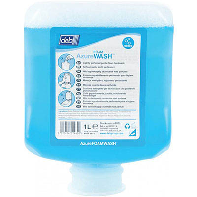 Image for DEB AZURE FOAMING HANDWASH CARTRIDGE 1 LITRE from Albany Office Products Depot