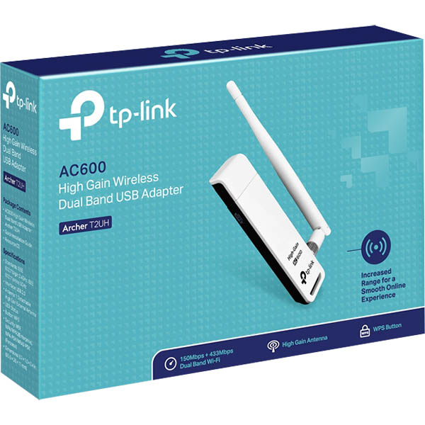 Image for TP-LINK AC600 HIGH GAIN WIRELESS DUAL BAND USB ADAPTER from O'Donnells Office Products Depot
