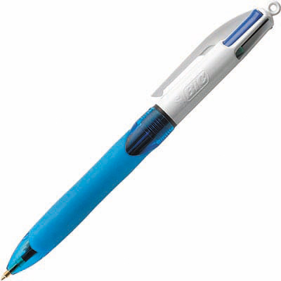 Image for BIC 4-COLOUR GRIP RETRACTABLE BALLPOINT PEN 1.0MM from Ross Office Supplies Office Products Depot