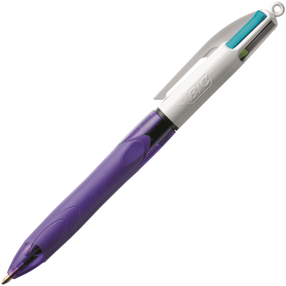 Image for BIC 4 COLOUR GRIP RETRACTABLE PEN MEDIUM FASHION COLOURS from MOE Office Products Depot Mackay & Whitsundays